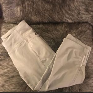 Athleta Silver Crop Leggings size XS